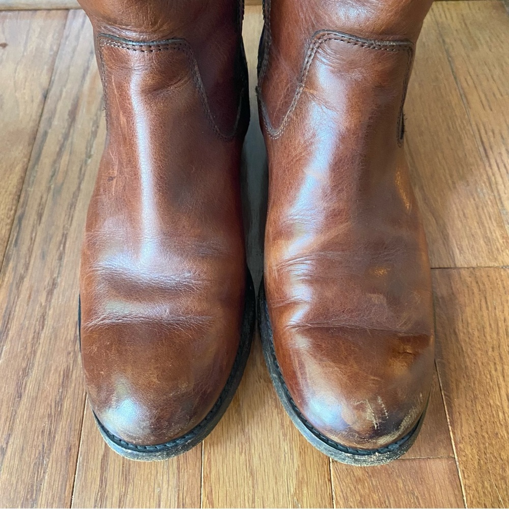 Frye Brown Leather Riding Boots - Picture 10 of 10
